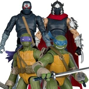 Teenage Mutant Ninja Turtles Page Punchers Figures McFarlane Toys Complete Set